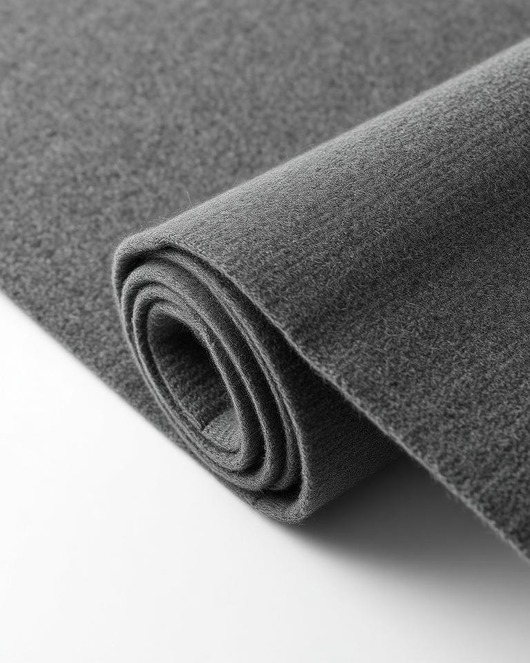 Charcoal Merino Wool Suiting