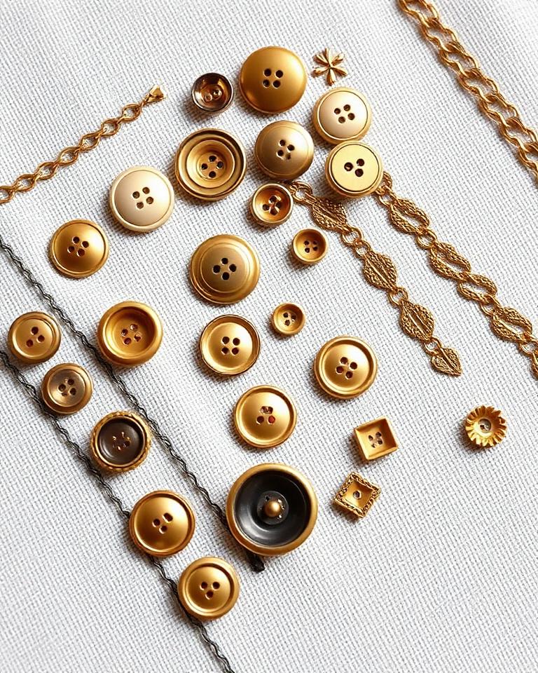 Brass & Horn Buttons Lot